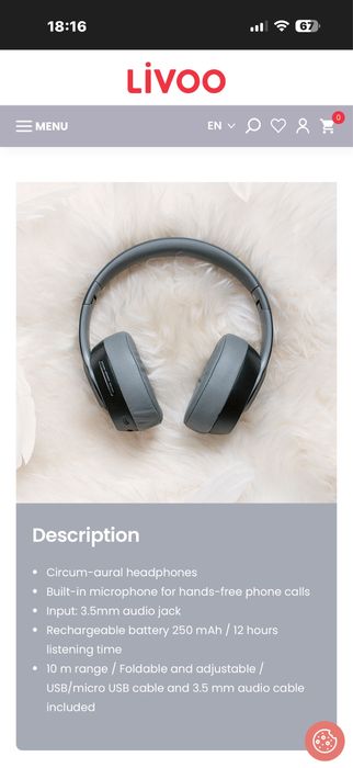 Casti bluetooth compatibil telefon/calculator