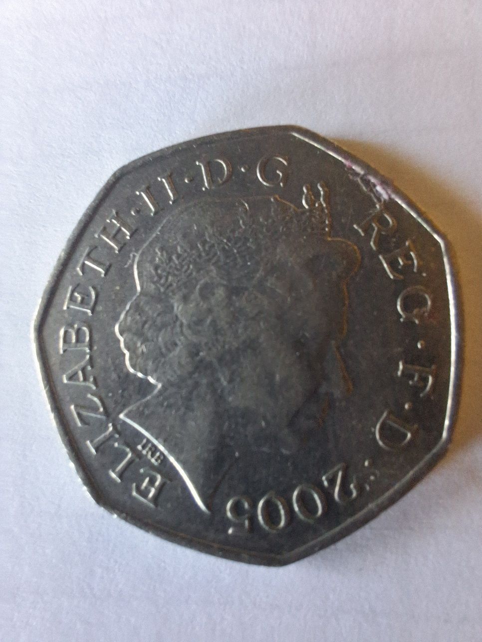 Moneda 50 Pence 2005