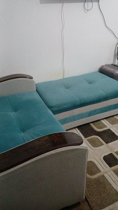 Кресло кравать с пуфиком