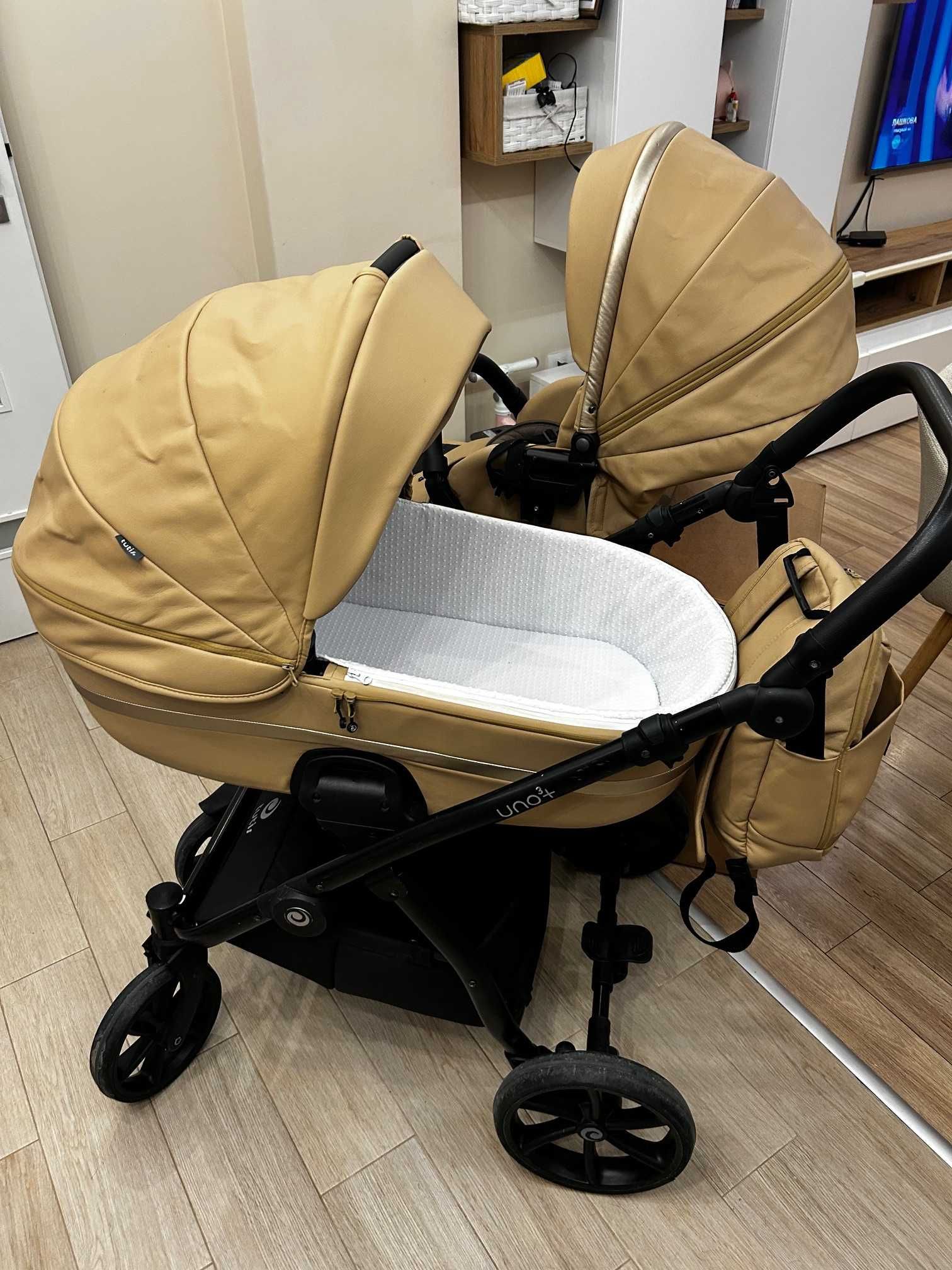 Бебешка количка Tutis Uno 3+ Еко кожа, 2 в 1