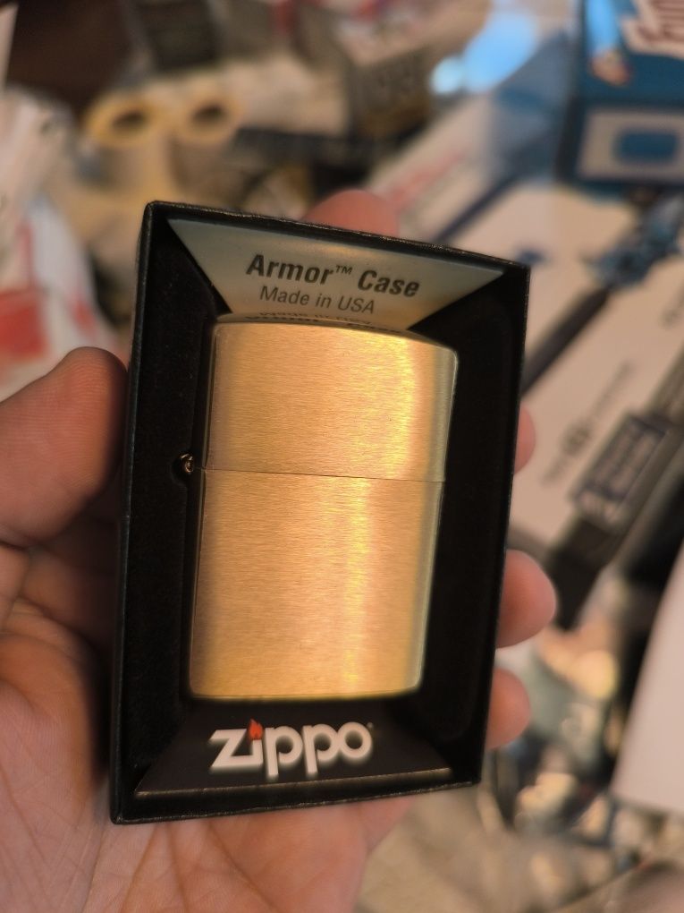 Zippo зажигалка метал глянец