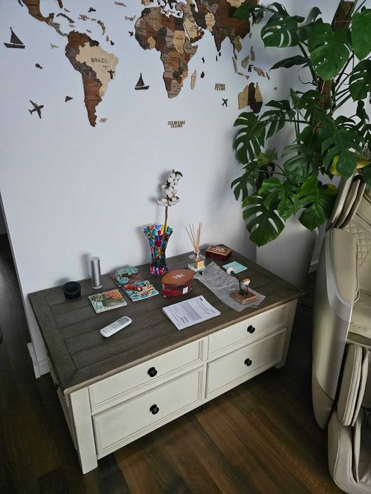 BOLANBURG Masuta cafea cu lift top (functionalitate birou)