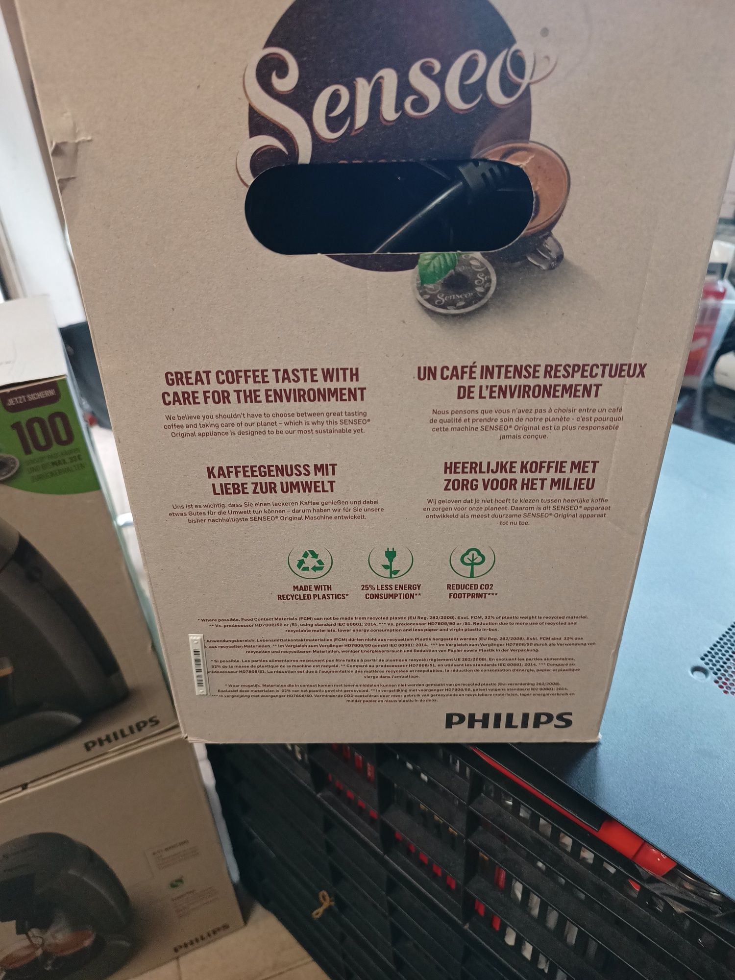 Еспресо кафемашина Philips HD7806/37 Senseo Original Eco, С капсули