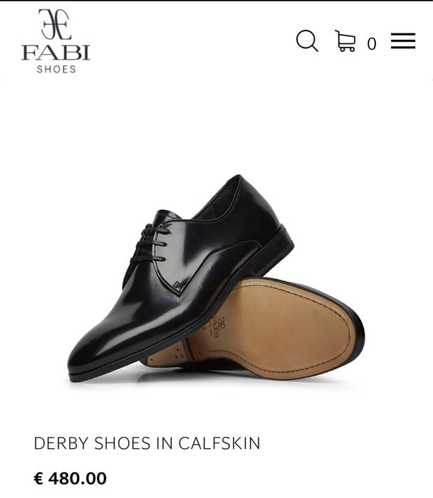 Pantofi Fabi, made in Italy, piele naturala, marimea 42, Noi