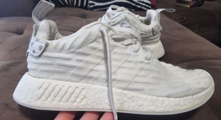 Adidas NMD R2 primeknit triple размер 41 1/3