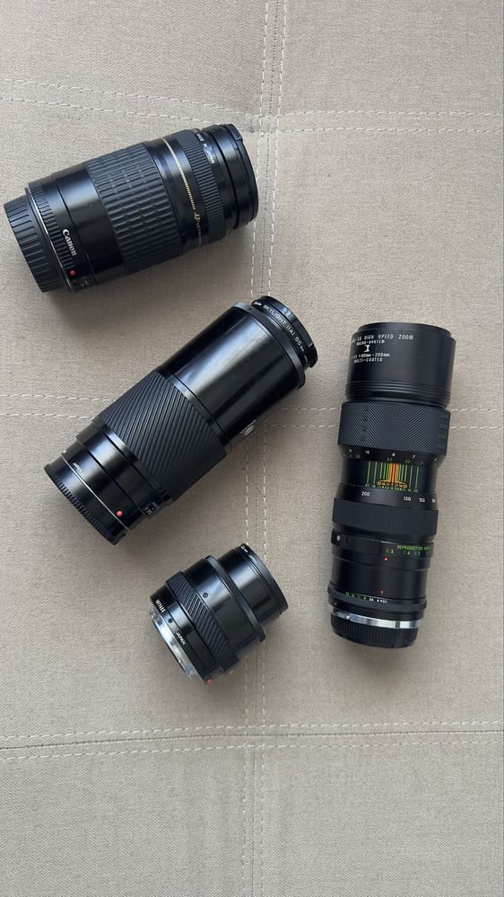 vand 4 obiective Canon,Minolta si sigma pentru olympus