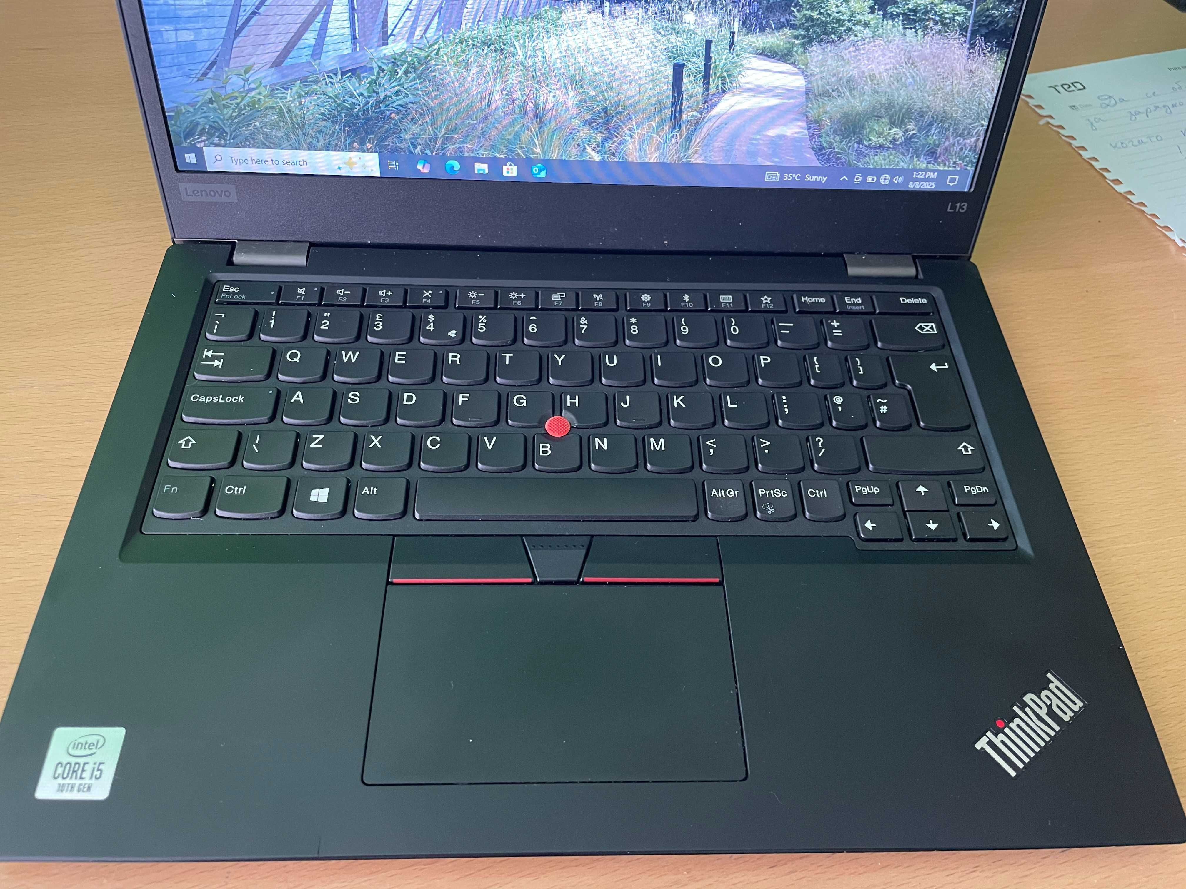 Lenovo ThinkPad L13 - i5-10210U, 8GB RAM, 256GB NVMe PCle SSD M.2
