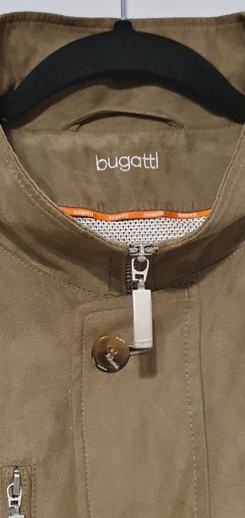 Bugatti suede Geaca de barbati L pentru primavara-toamna culoare bej m