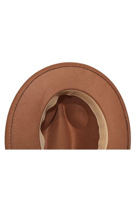 Pălărie Fedora din Lână Maro