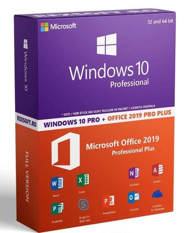 Windows 10 Pro + Office 2019 Pro Plus REDUCERE 15%