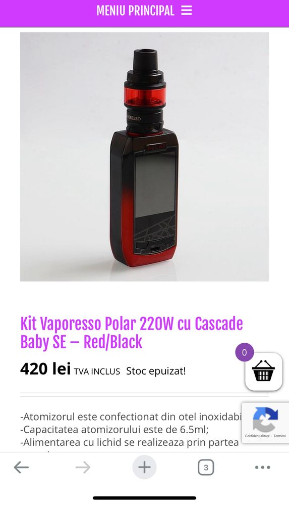 Kit polar vaporesso - tigara electronica