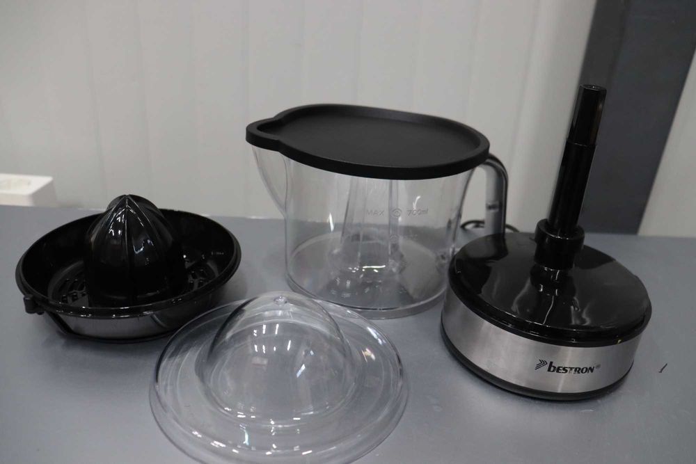 Bestron ACJ350Z Цитрус преса, пластмаса неръждаема стомана, сребристо