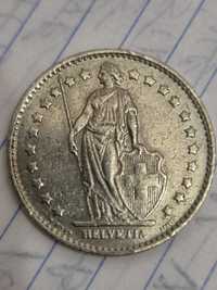 Monedă de 1 Franc Elvetian din anul 1979