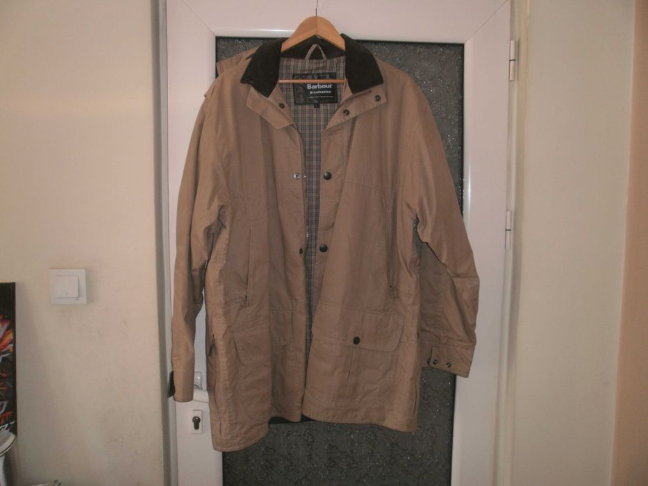 Мъжко яке BARBOUR с качулна,дълго
