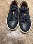 Кожени дамски тъмносини спортни обувки/кецове Clarks