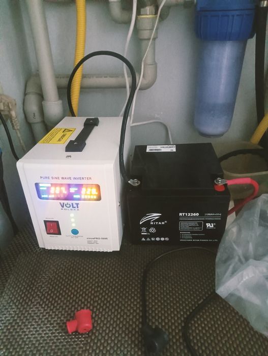 Преобразователь + аккумулятор,новый проверенный,