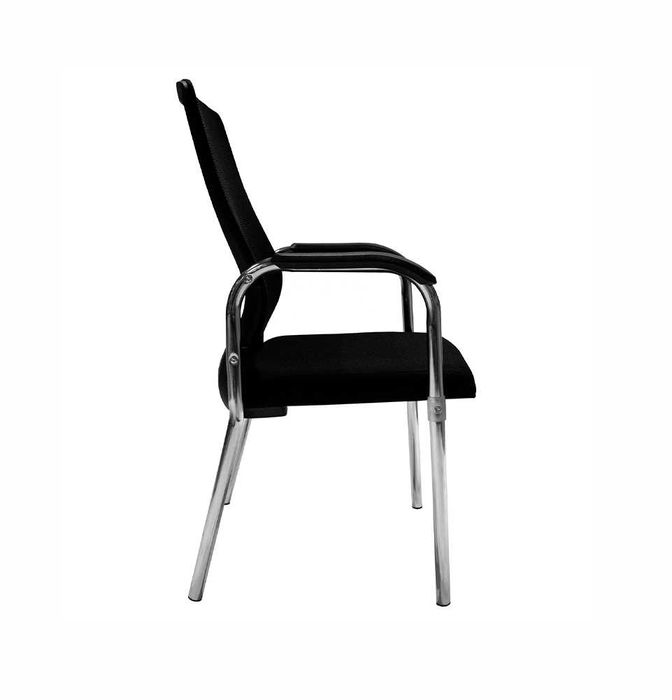 Стул-кресло Derby с хромированным каркасом и подлокотниками + доставка