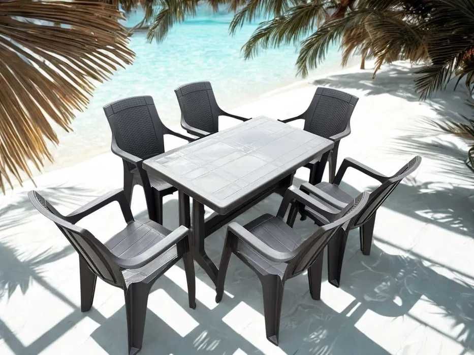 Комплект маса + 6 стола или 4 стола-2 цвята и размери маси мод.4