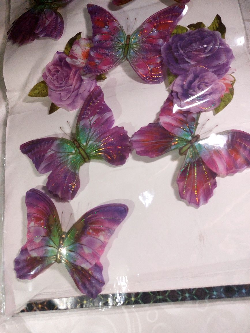 Декор бабочки ,фиолет