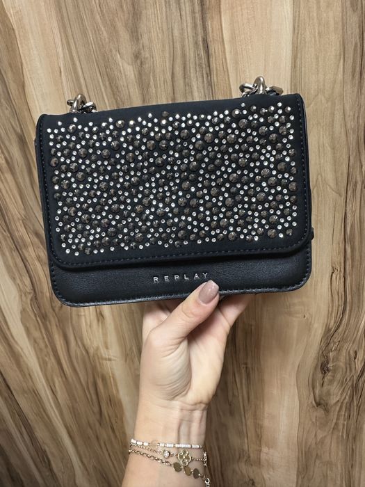 Replay малка черна чанта