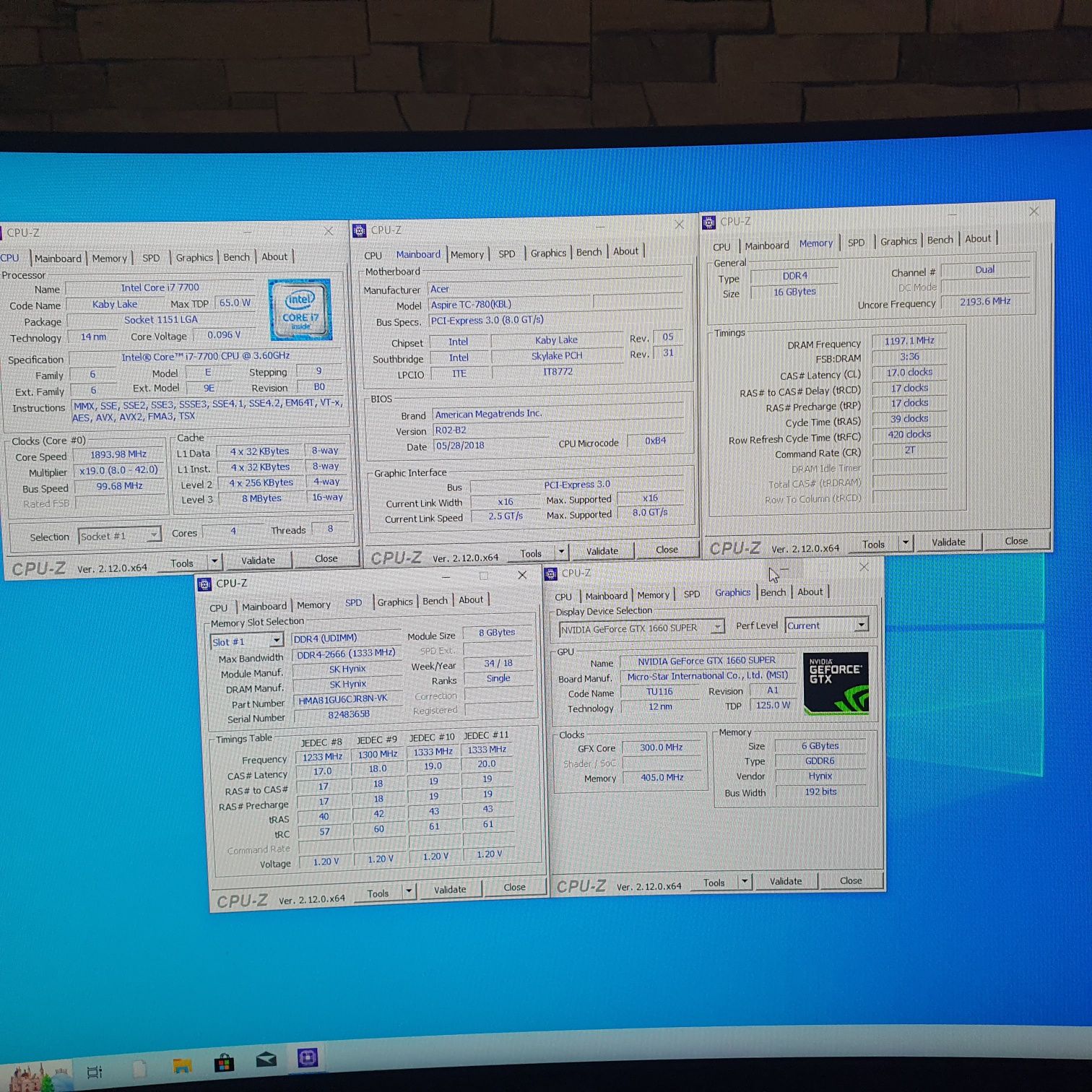 Настолен Компютър Acer Aspire TC-780 с периферия