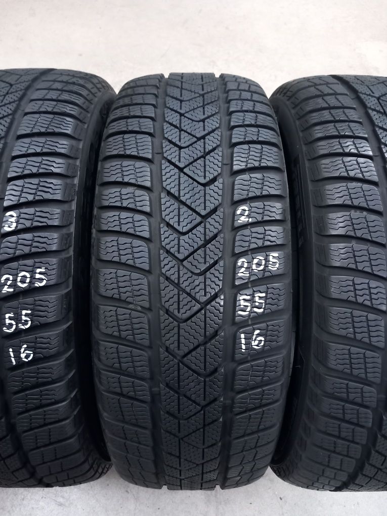 205/55R16 91H 4бр.PIRELLI WINTER RUN FLAT Неразличими от НОВИ