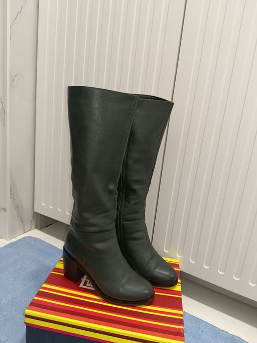 Осенний зимний 1/2 рет киілген натуралька етіктер сатылады