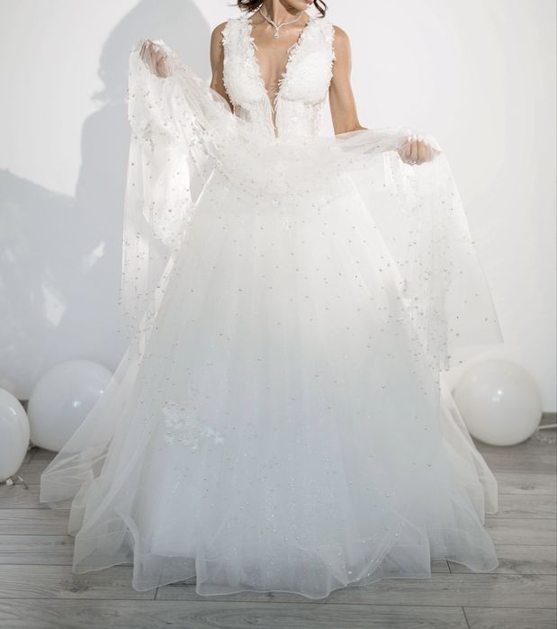 Rochie de mireasa ca NOUA,marimea xxs/xs,