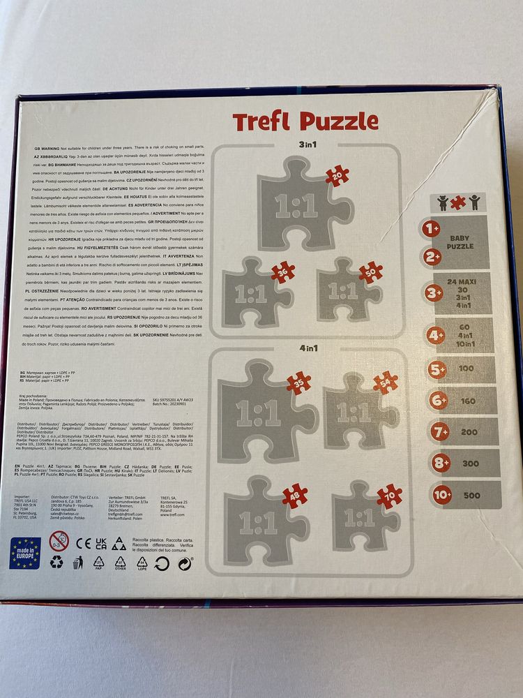 Puzzle diverse si Paw Patrol 4+