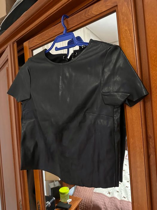 кожена тениска XS