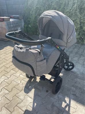 Cărucior 4 în 1 BabyLux Gri