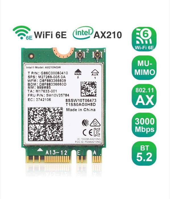 Placa de retea AX210ngw