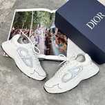 Adidasi Dior X B30 White Grey Reflective Low Sneakers