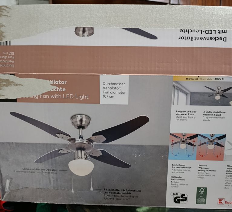 Вентилатор с абажур