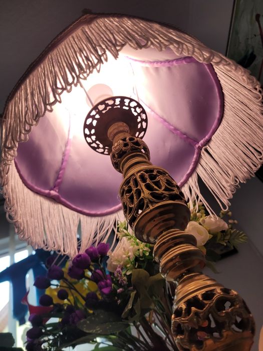 Lampă bronz de noptieră Art Deco