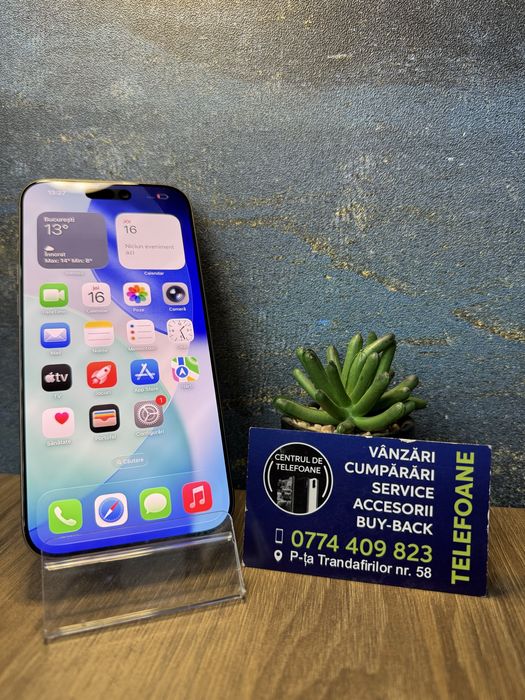Iphone 16 Pro Max/256Gb/Garantie 2Ani Centrul de Telefoane/Rate