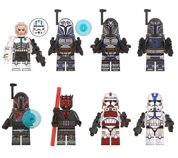 Set 8 Minifigurine tip Lego Star Wars cu cu Bo Kathan si Darth Maul