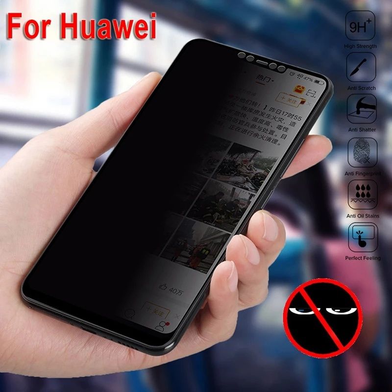 Folie sticla huawei p 20pro anti spy, privacy