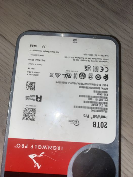 Жесткий диск seagate 20tb