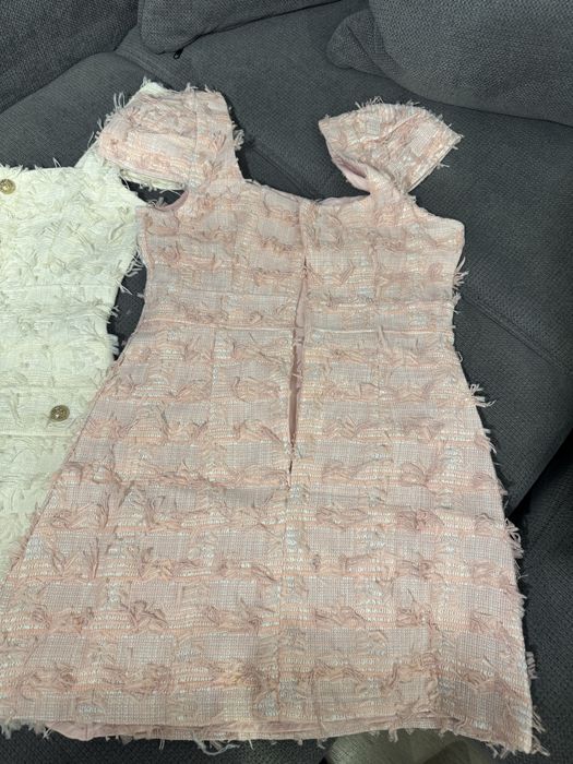 Рокля розова и бяла