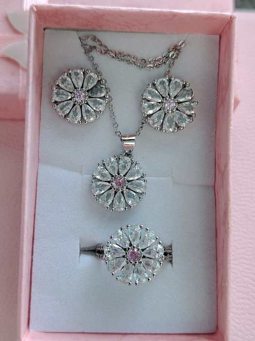 Set de bijuterii S925 cu zirconii size 7, 8, 9