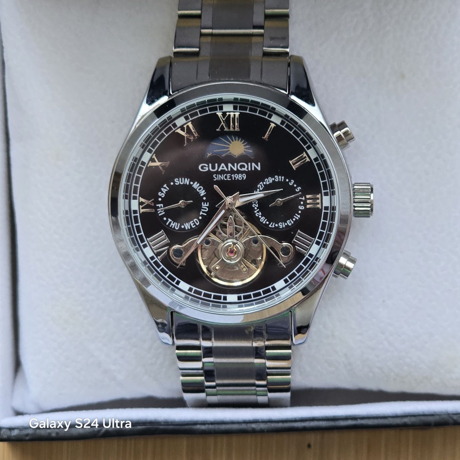 Ceas automatic Guanqin cu funcții