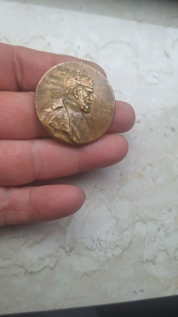 Decoratie Medalie 1897 bronz Kaisser Wilhelm 1 Prussia