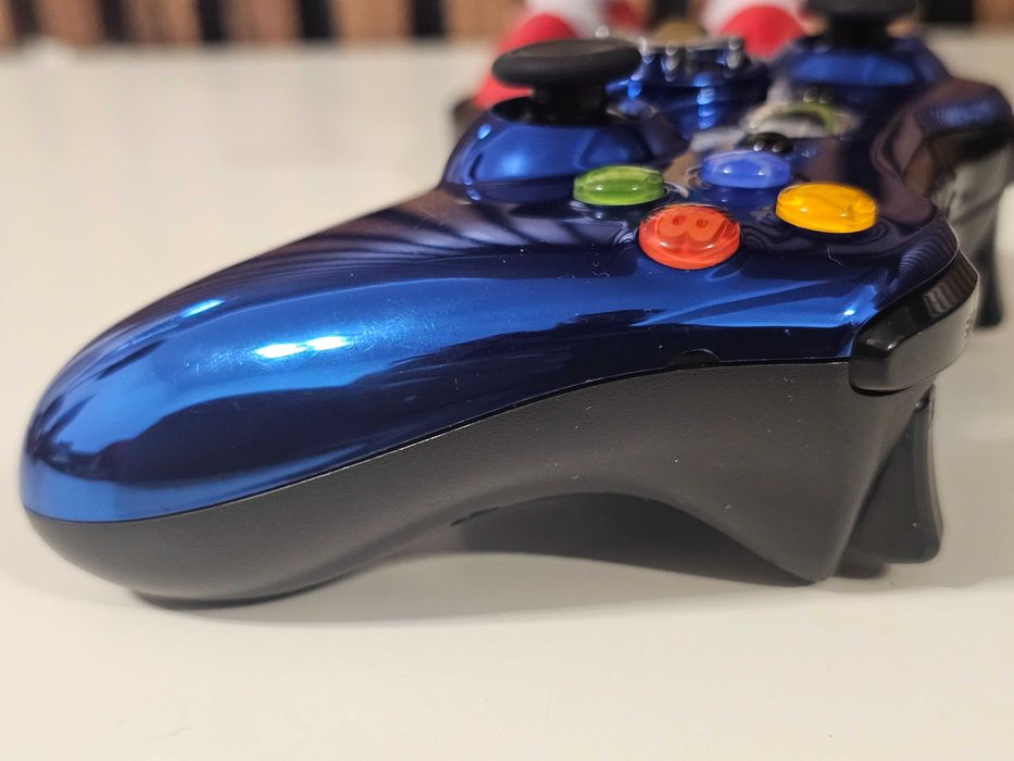 Controller Xbox 360 Editie limitata Metallic Chrome Blue