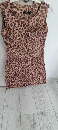 Леопардова рокля имитираща кожа