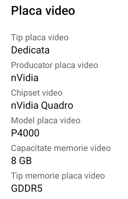 Workstation Lenovo ThinkStation P520c 64GB RAM Quadro P4000 8GB