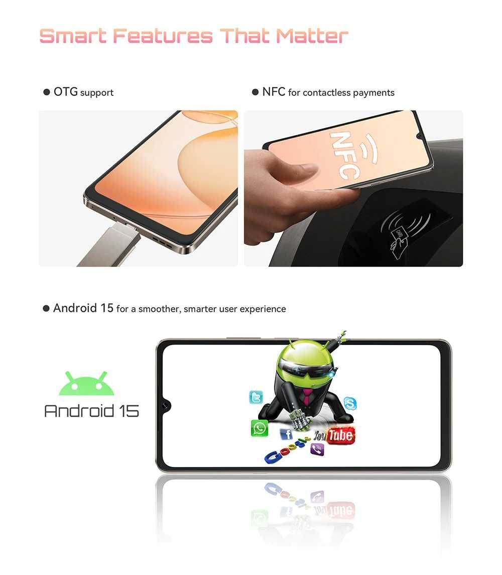 CUBOT X100 - 6.88", 8GB+8GB/256GB, 5100mAh, 64MP, Android 15