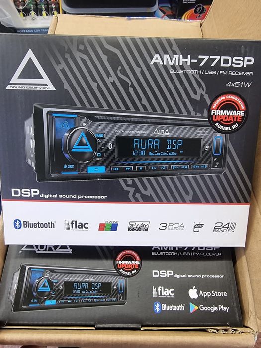 Автомагнитола Aura AMH-77DSP Аура 77 дсп магнитола мафон процессорный