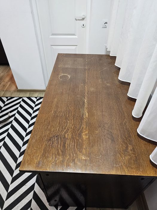 Birou vechi cu biblioteca