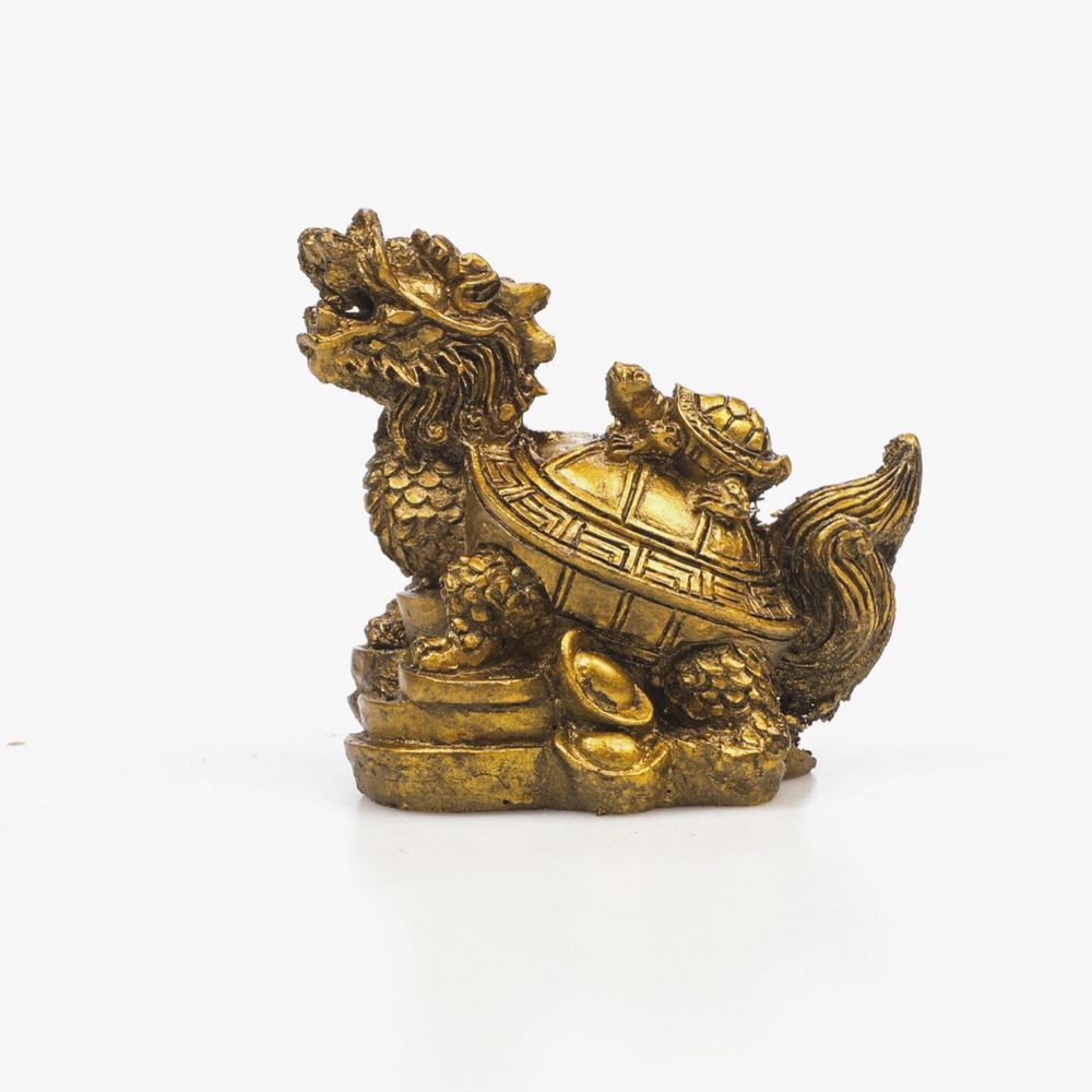 Statueta Feng Shui Broasca dragon cu monede